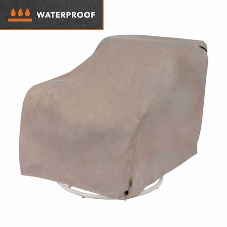 Modern Leisure Garrison Patio Swivel Lounge Chair Cover, Waterproof, 37.5 in. Lx39.25 in. Wx38.5 in. H, Sandstone 3075